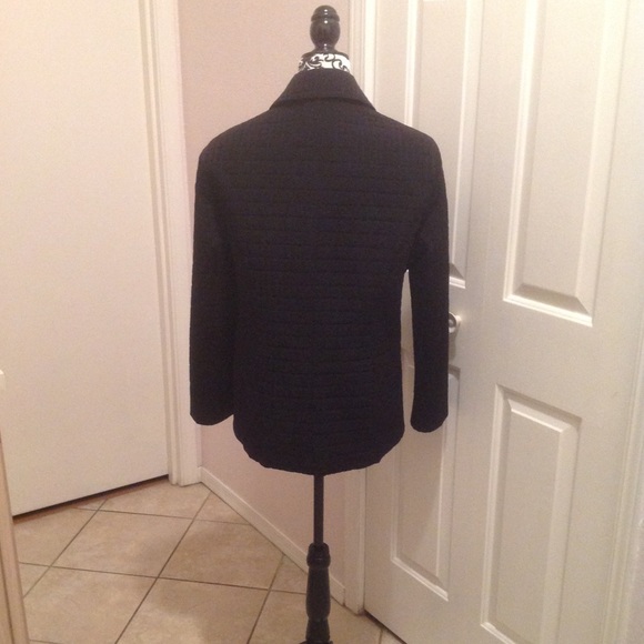 ❌ SOLD ❌ EUC 🍄 ANNE KLEIN Black Quilted Coat - Picture 3 of 5